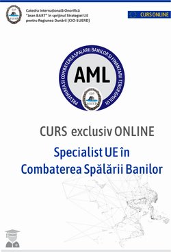 Curs online Specialist AML UE în Combaterea Spălării Banilor 